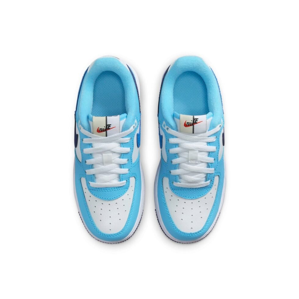 (PS) Nike Force 1 LV8 'Split - Light Photo Blue' DX2164-100 - Image 4