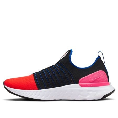 (WMNS) Nike React Phantom Run Flyknit 2 'Black Bright Crimson' DX2354-001