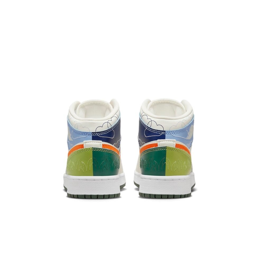 (GS) Air Jordan 1 Mid SE 'Stitch' DX2462-100 - Image 4