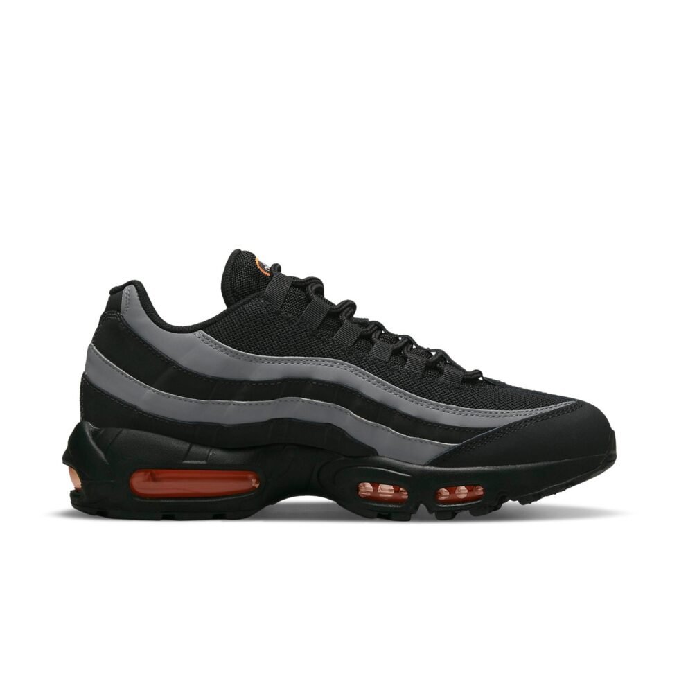 Nike Air Max 95 'Black Grey Safety Orange' DX2657-001 - Image 2