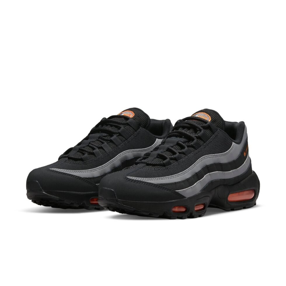 Nike Air Max 95 'Black Grey Safety Orange' DX2657-001 - Image 3