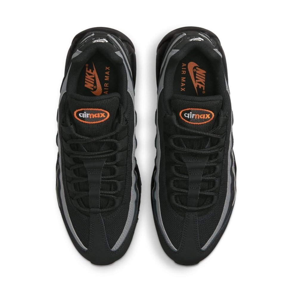 Nike Air Max 95 'Black Grey Safety Orange' DX2657-001 - Image 4