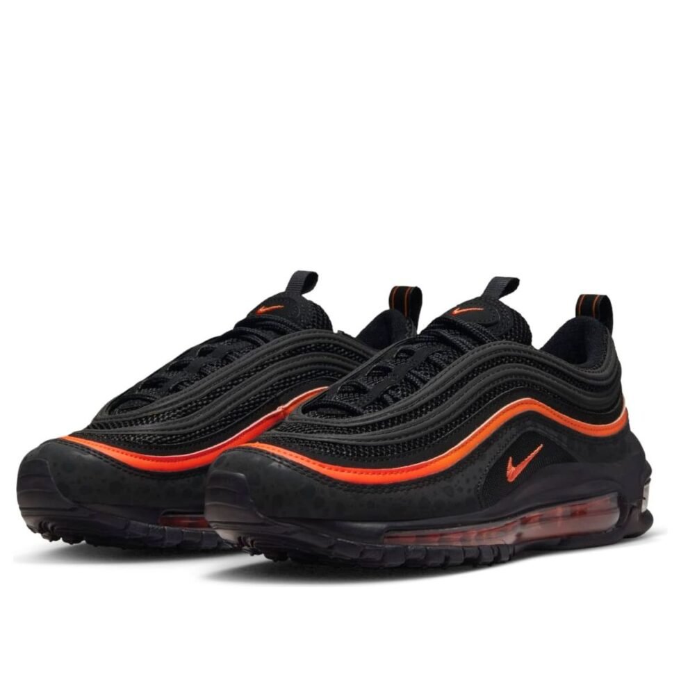 (GS) Nike Air Max 97 'Black Safety Orange' DX3088-001 - Image 3