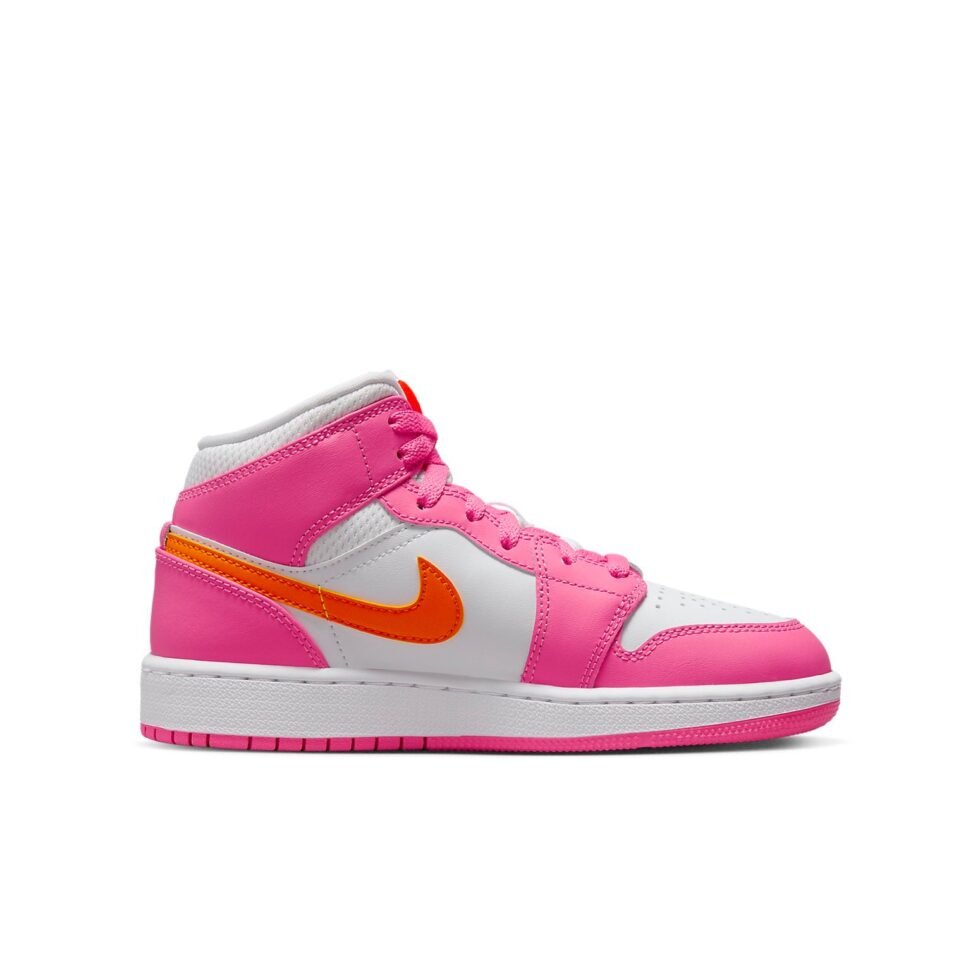 (GS) Air Jordan 1 Mid 'Pinksicle Orange' DX3240-681 - Image 2