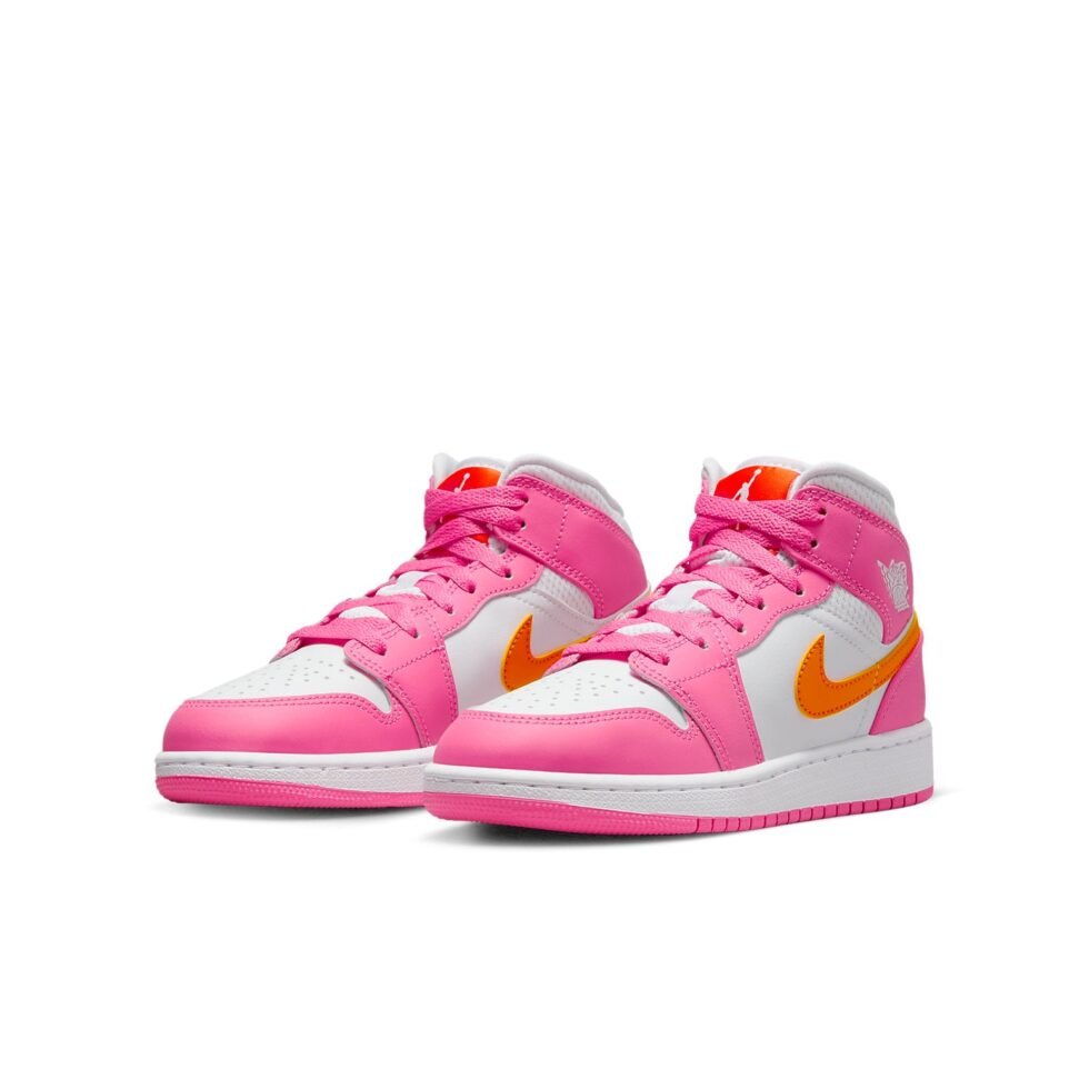 (GS) Air Jordan 1 Mid 'Pinksicle Orange' DX3240-681 - Image 3