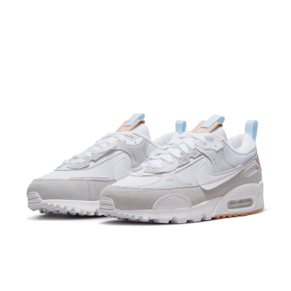 (WMNS) Nike Air Max 90 Futura SE 'Gray White' DX3280-100 - Image 3