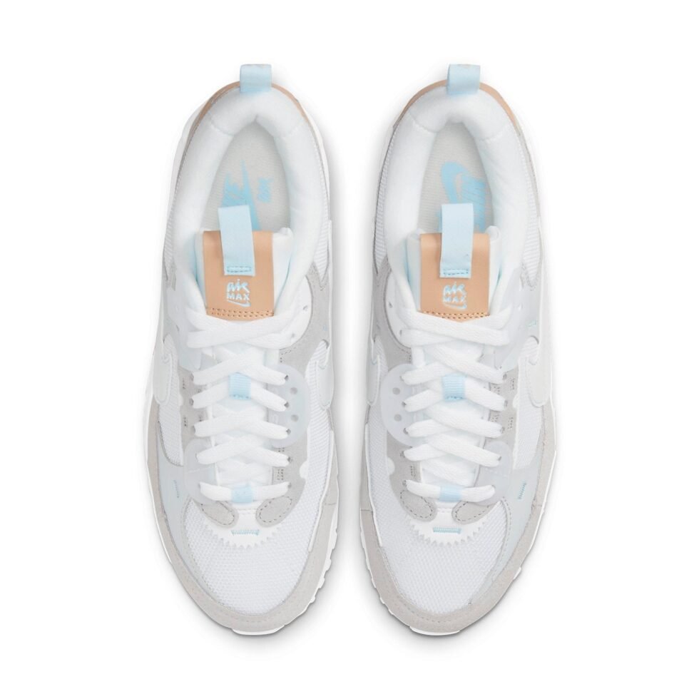 (WMNS) Nike Air Max 90 Futura SE 'Gray White' DX3280-100 - Image 4