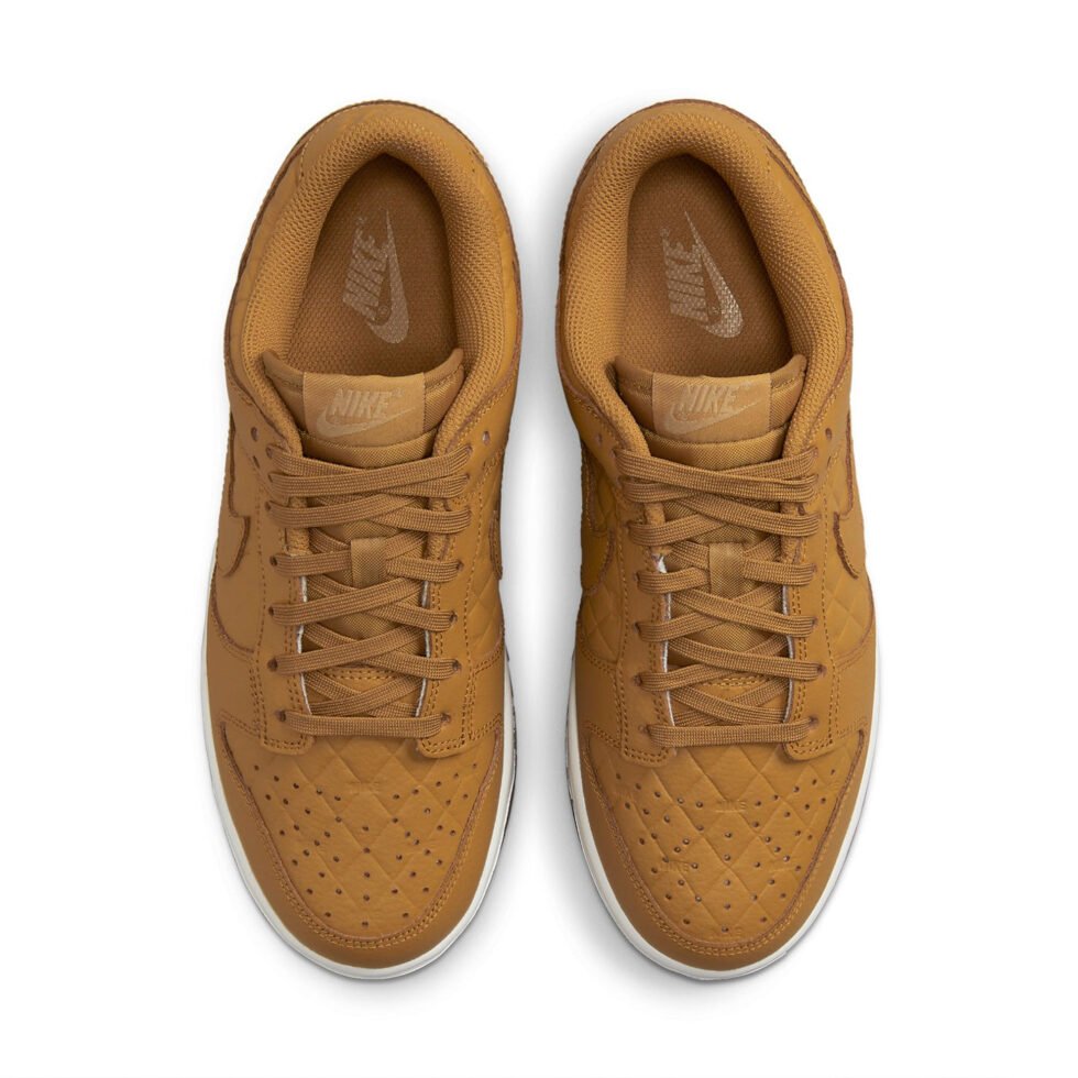 (WMNS) Nike Dunk Low 'Quilted Wheat' DX3374-700 - Image 4