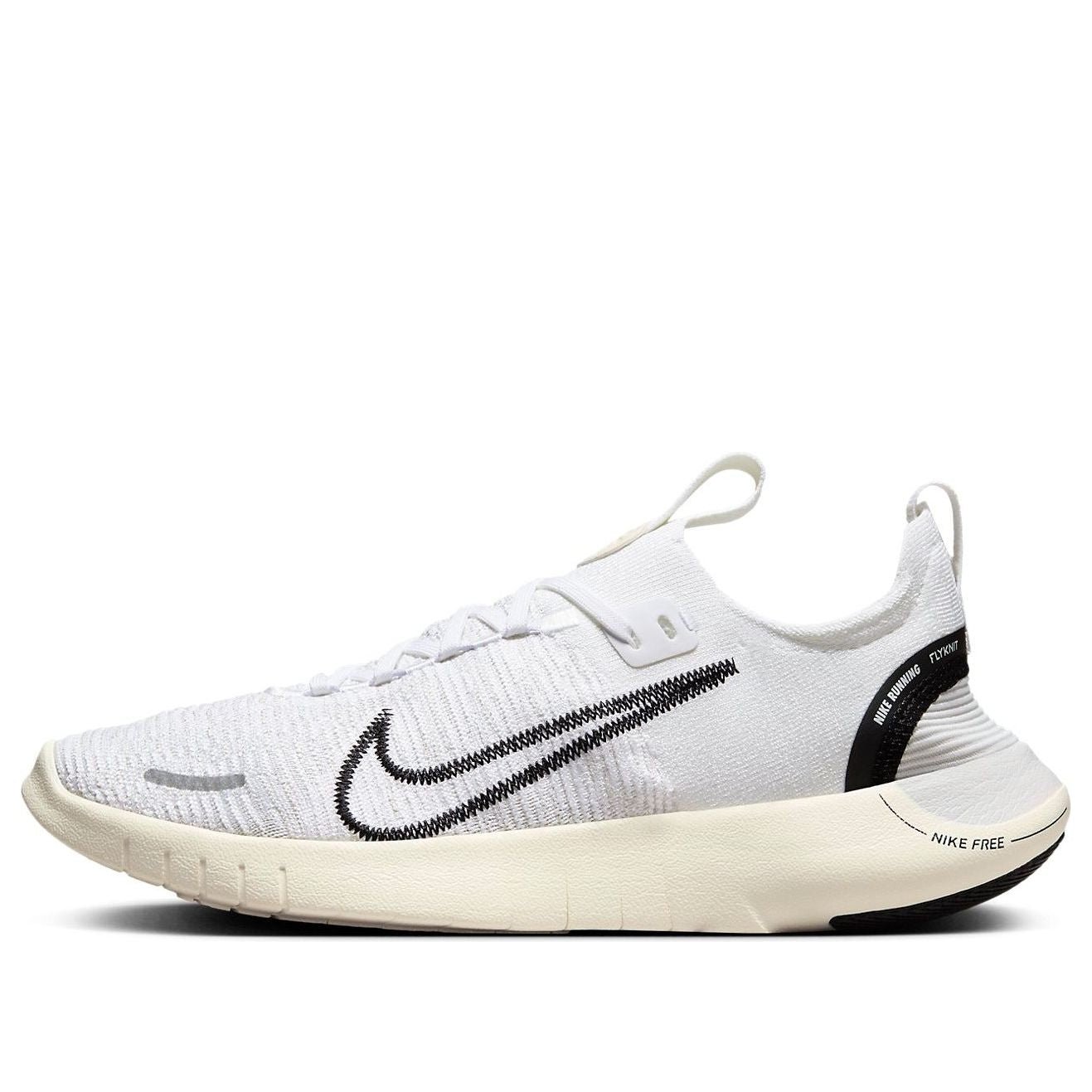 (WMNS) Nike Free RN NN Road Running Shoes 'White Coconut Milk Photon Dust Black' DX6482-100