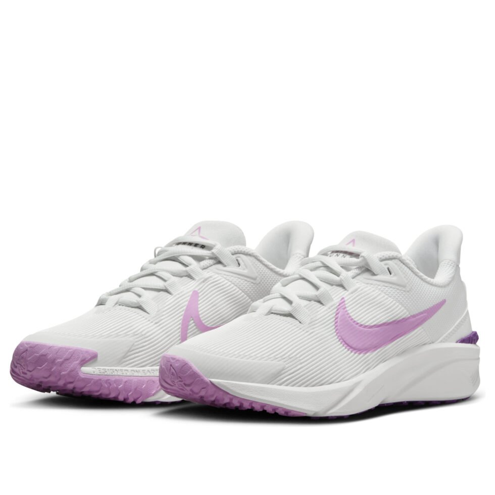 (GS) Nike Star Runner 4 'Summit White Viotech' DX7615-103 - Image 4
