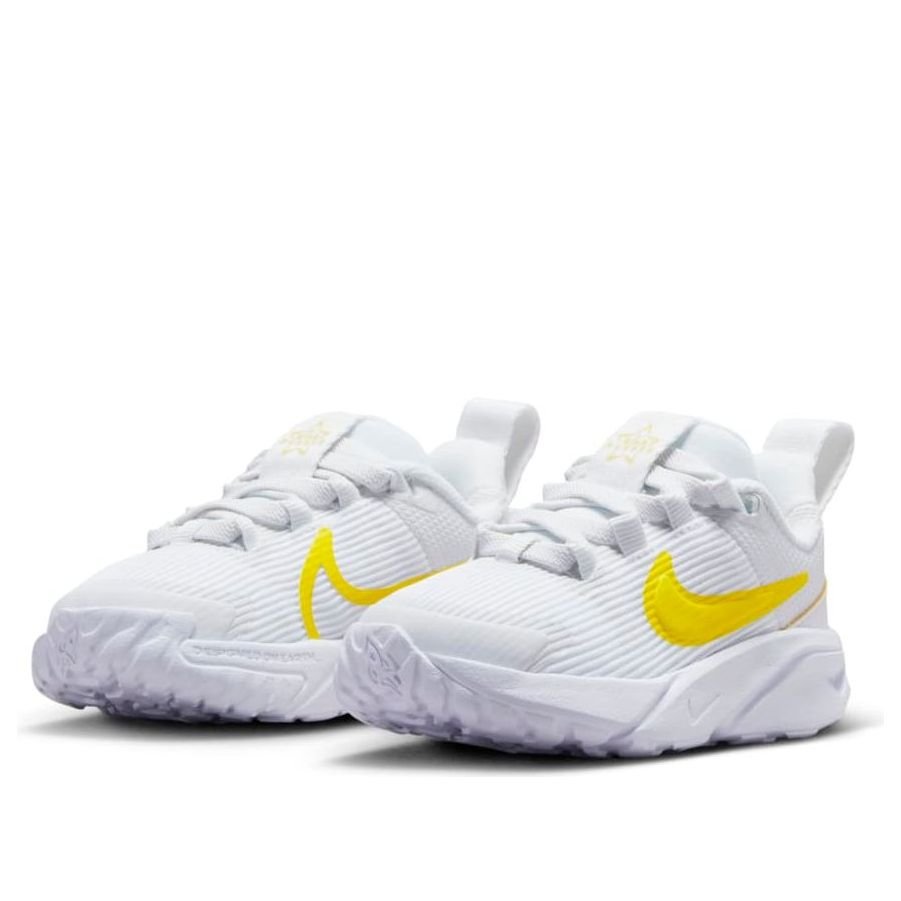 (TD) Nike Star Runner 4 Shoes 'Summit White Opti Yellow' DX7616-101 - Image 3