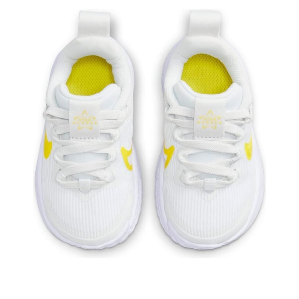 (TD) Nike Star Runner 4 Shoes 'Summit White Opti Yellow' DX7616-101 - Image 4