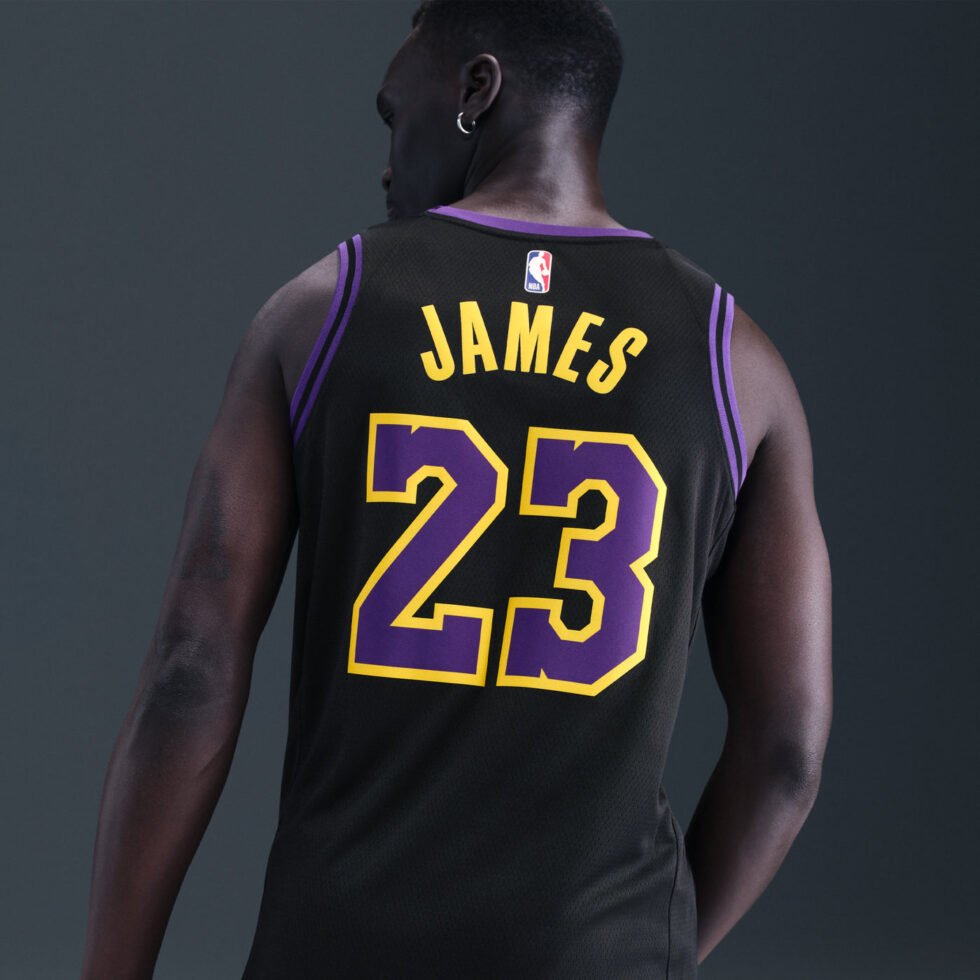 Nike NBA Lebron James Los Angeles Lakers 2023/24 City Edition Swingman Jersey #23 DX8506-012 - Image 3