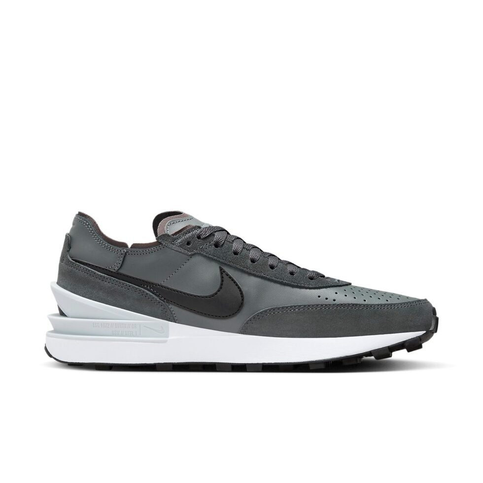 Nike Waffle One Leather 'Iron Grey' DX9428-003 - Image 2