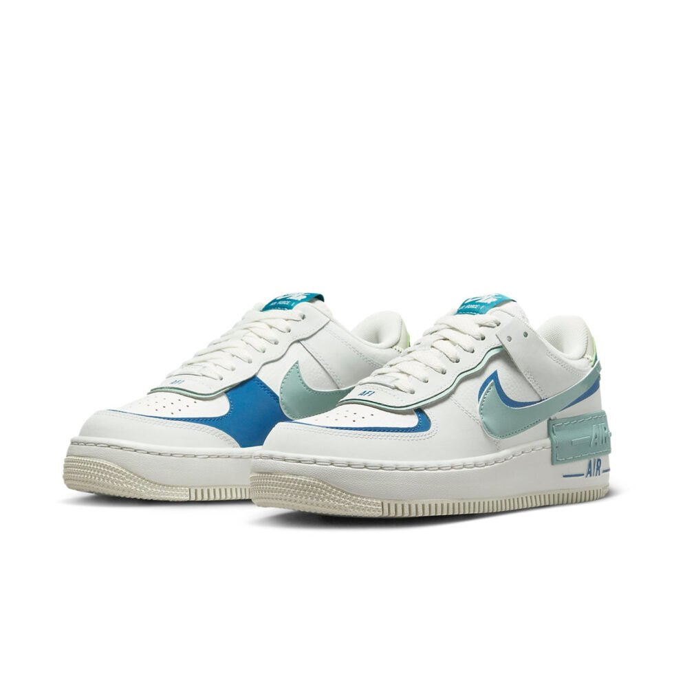 (WMNS) Nike Air Force 1 Low Shadow 'White Blue Whisper' DZ1847-101 - Image 3