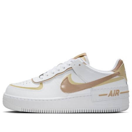 (WMNS) Nike Air Force 1 Low Shadow 'White Team Gold Rattan' DZ1847-111