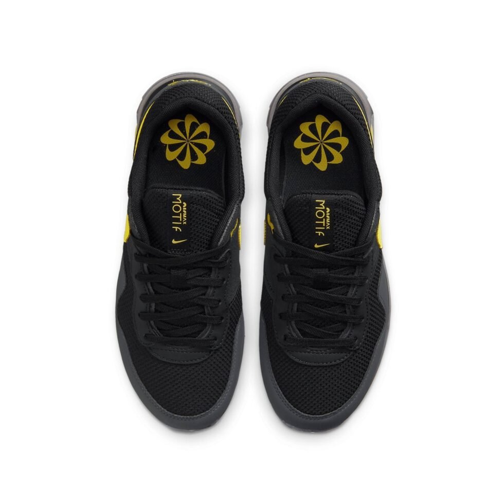 (GS) Nike Air Max Motif Next Nature 'Black Yellow' DZ2765-001 - Image 4