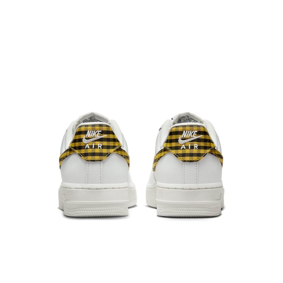 (WMNS) Nike Air Force 1 Low '07 'Gingham Yellow' DZ2784-102 - Image 5