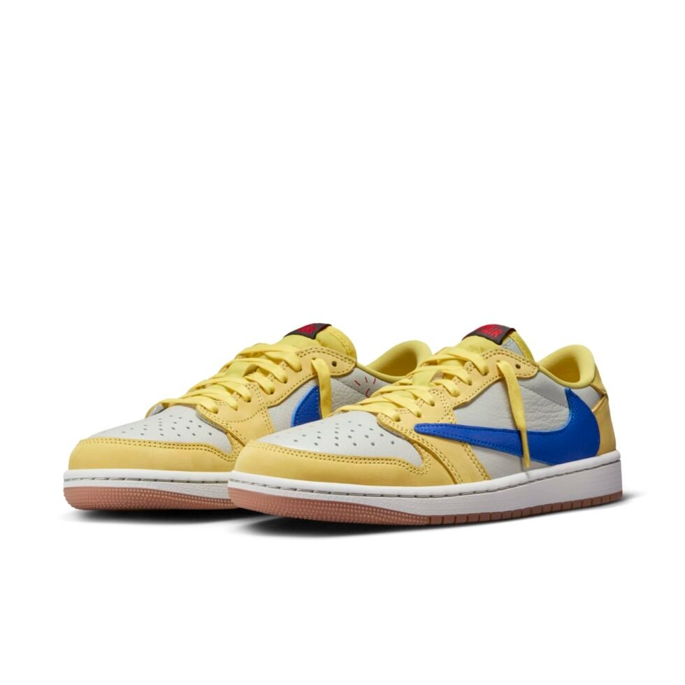 (WMNS) Air Jordan 1 Retro Low OG SP x Travis Scott 'Canary' DZ4137-700 - Image 2