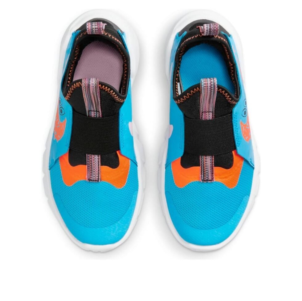 (PS) Nike Flex Runner 2 'Blue Lightning Orange' DZ4487-400 - Image 3