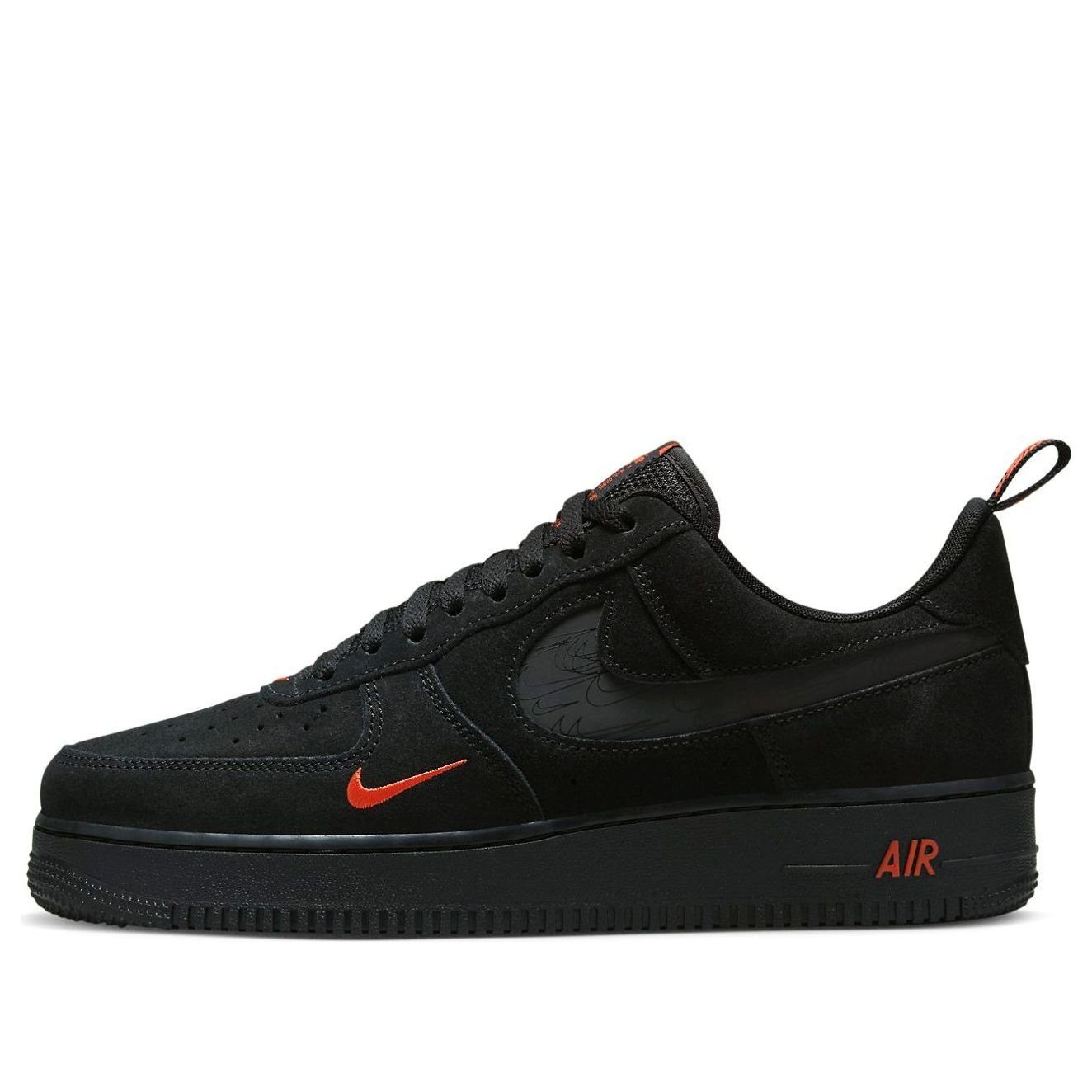 Nike Air Force 1 Low '07 LV8 'Multi-Swoosh Black Crimson' DZ4514-001