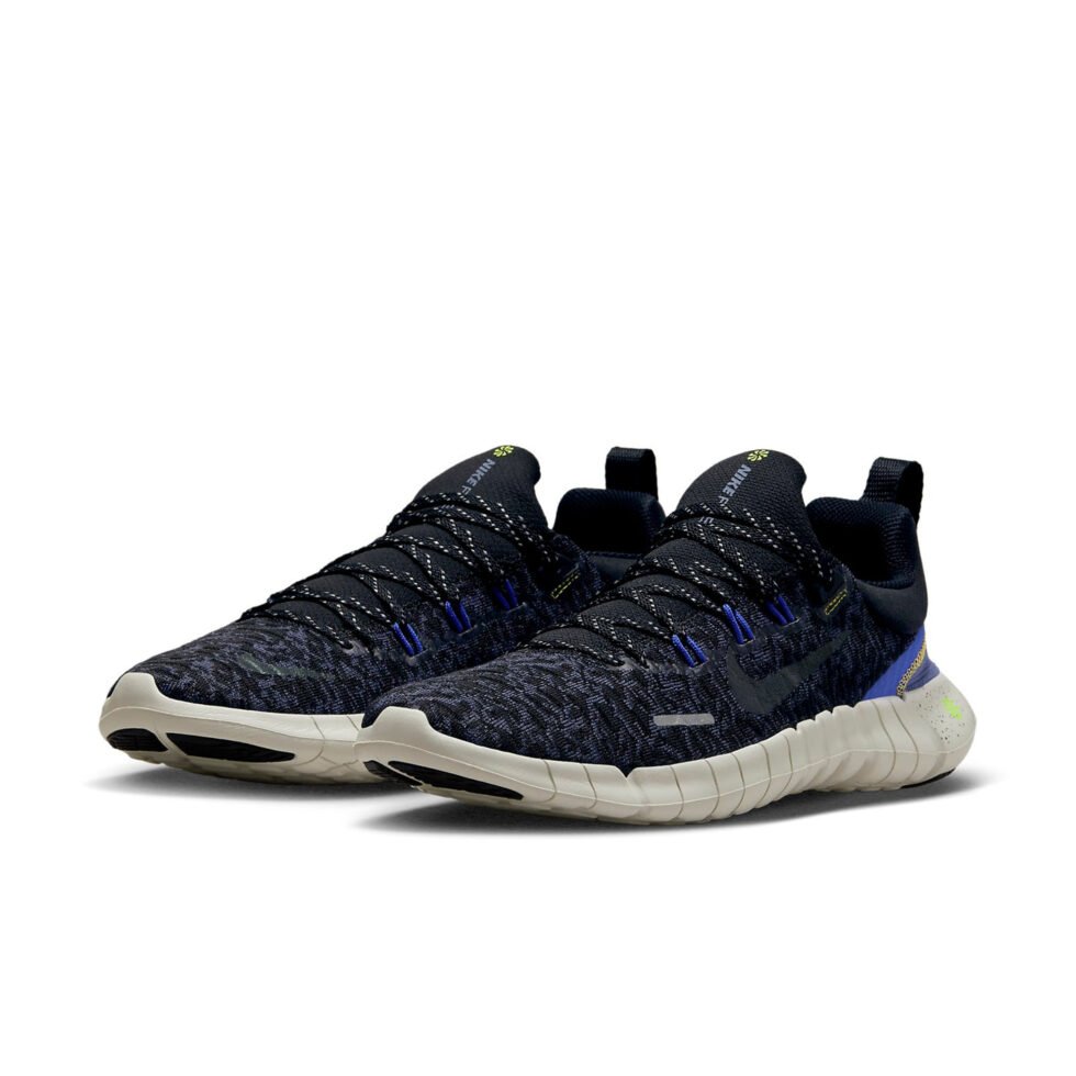 Nike Free Run 5.0 Next Nature 'Black Hyper Royal' DZ4848-001 - Image 3