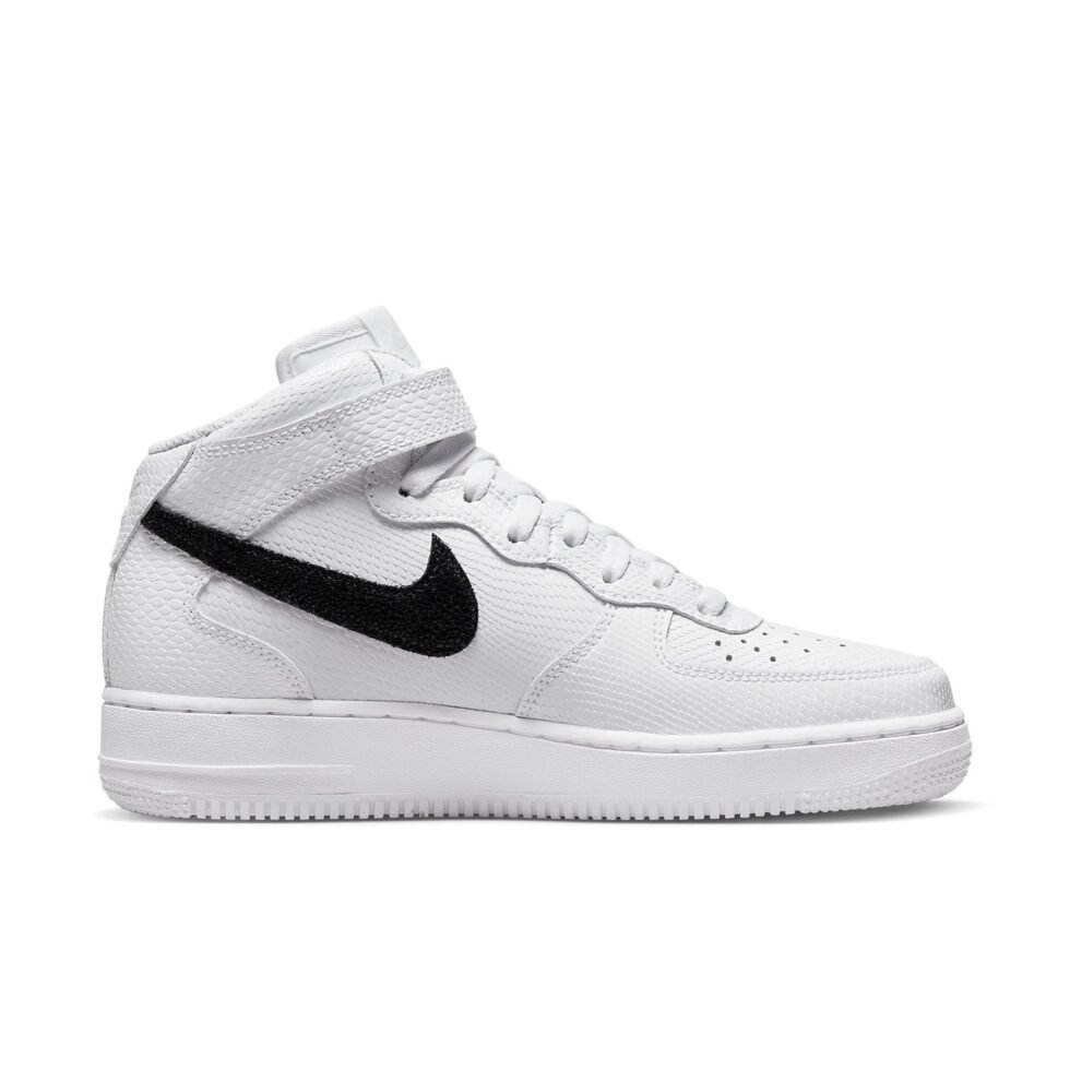(WMNS) Nike Air Force 1 '07 Mid 'White Snakeskin' DZ5211-100 - Image 2
