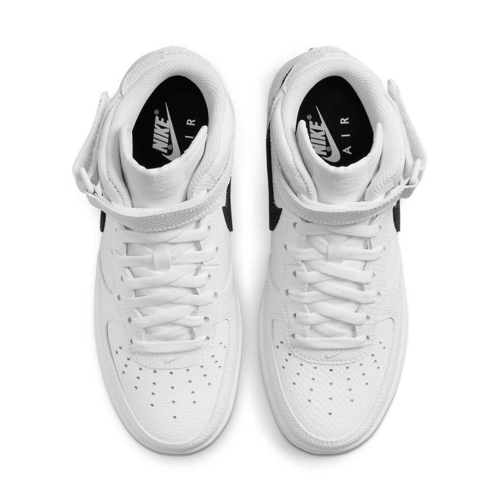 (WMNS) Nike Air Force 1 '07 Mid 'White Snakeskin' DZ5211-100 - Image 4