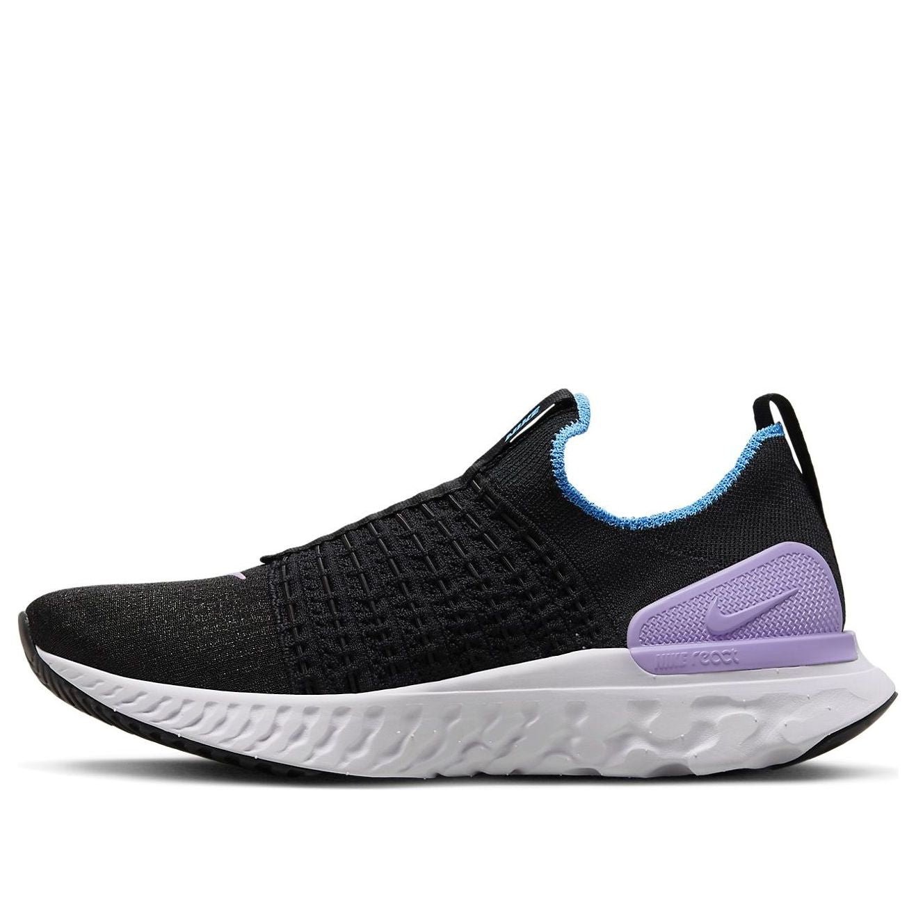 (WMNS) Nike React Phantom Run Flyknit 2 'Black Barely Grape' DZ5213-001