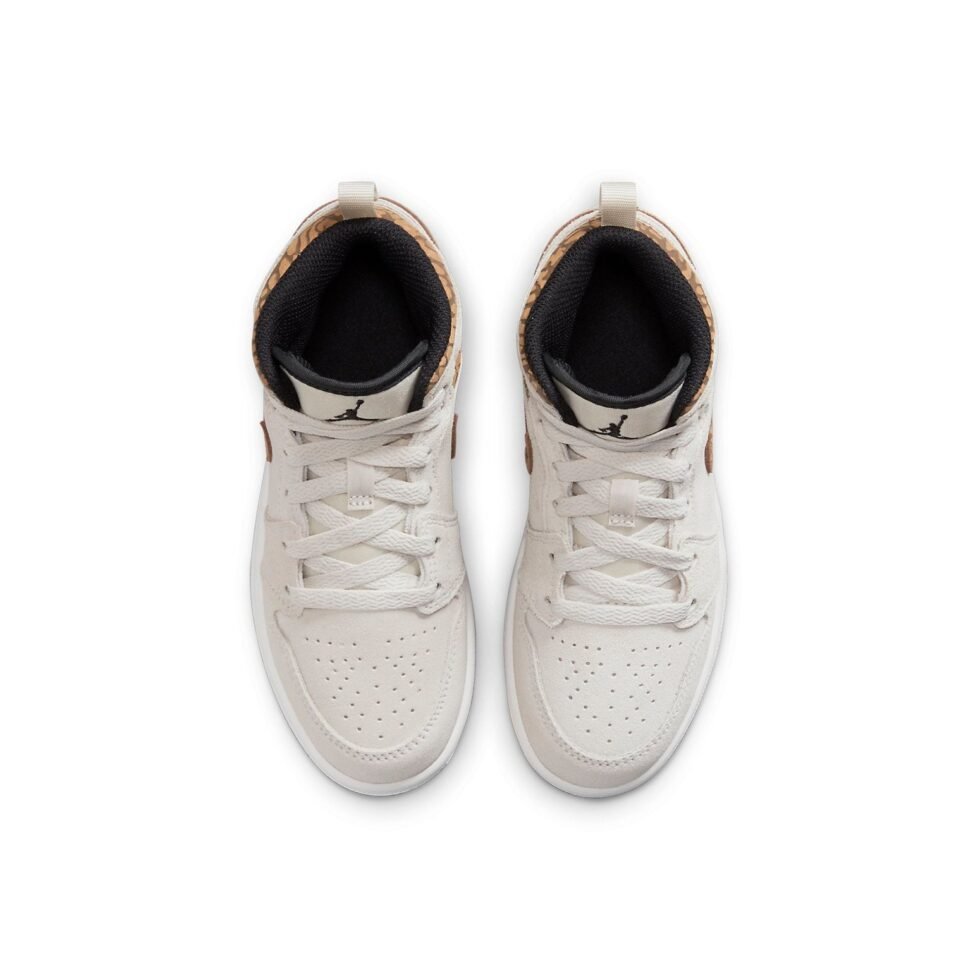 (PS) Air Jordan 1 Mid SE 'Brown Elephant' DZ5370-102 - Image 4