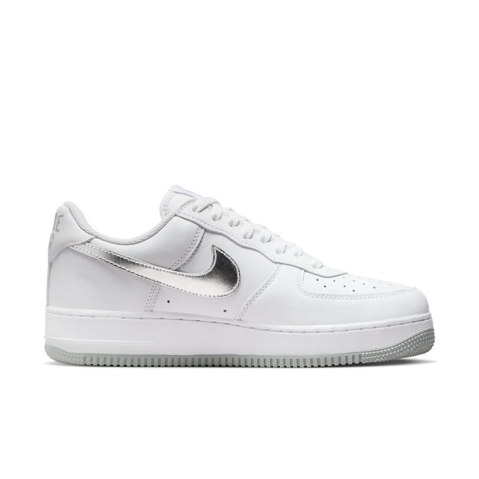 Nike Air Force 1 Low 'Color of the Month - White Silver' DZ6755-100 - Image 2