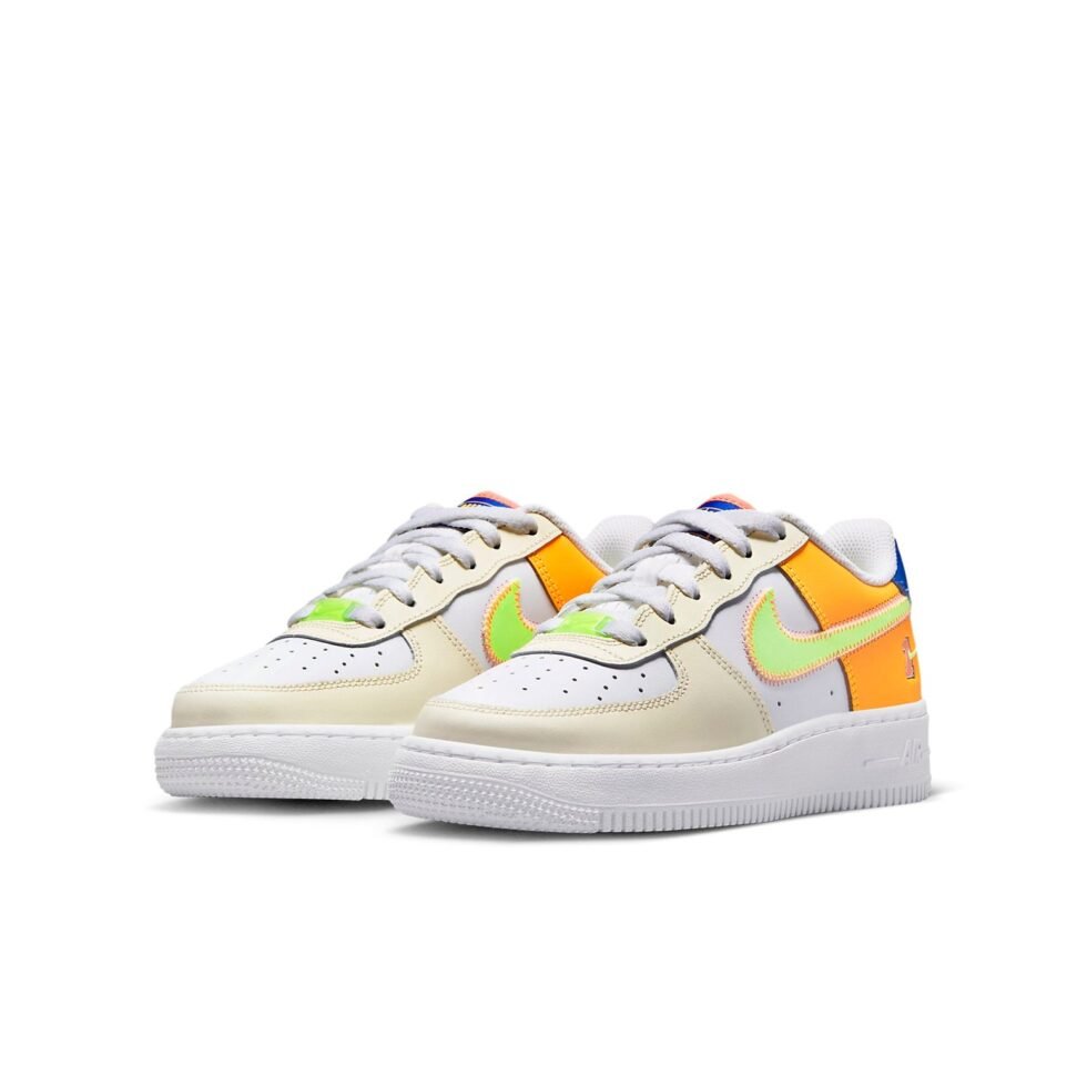 (GS) Nike Air Force 1 LV8 'Player One - Laser Orange' FB1838-131 - Image 3