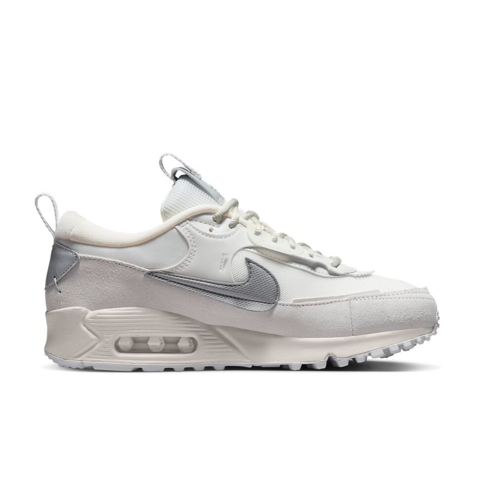 (WMNS) Nike Air Max 90 Futura 'White Metallic Silver' FB1877-110 - Image 2