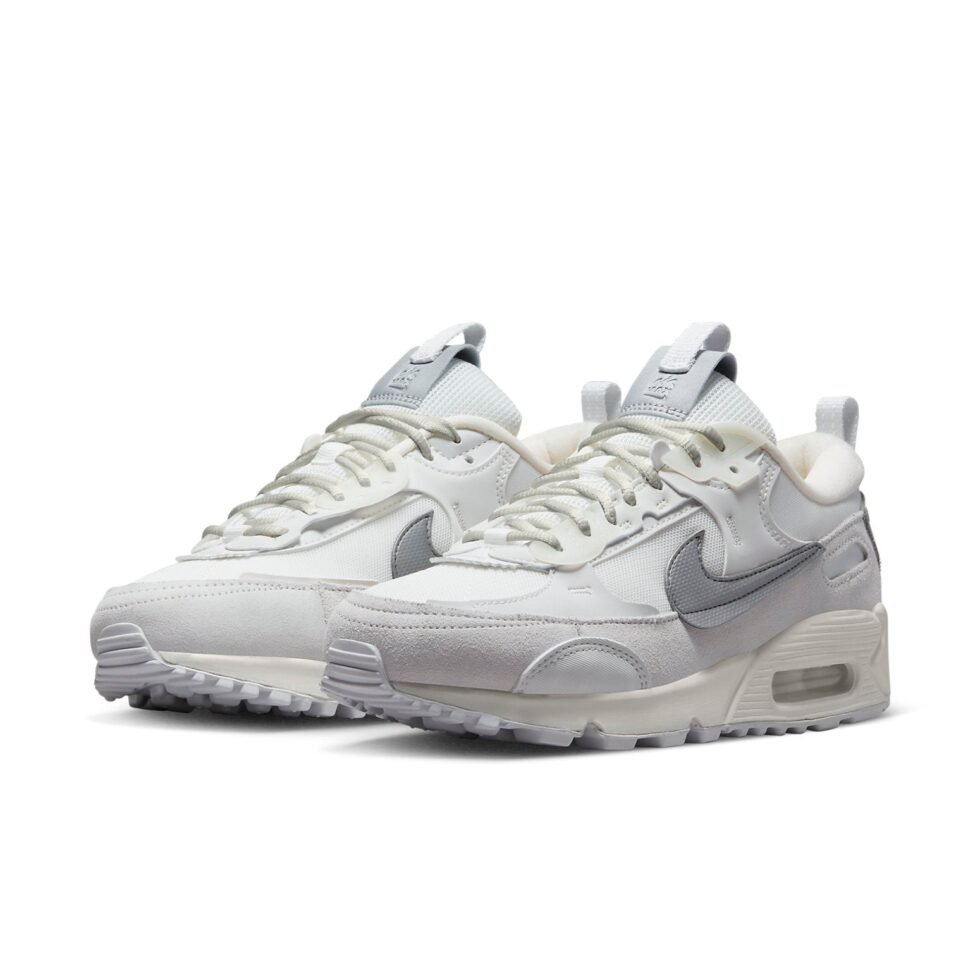 (WMNS) Nike Air Max 90 Futura 'White Metallic Silver' FB1877-110 - Image 3