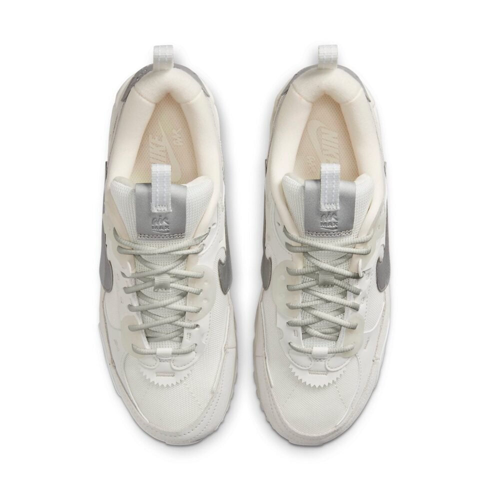 (WMNS) Nike Air Max 90 Futura 'White Metallic Silver' FB1877-110 - Image 4