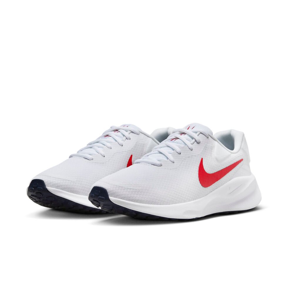 Nike Revolution 7 'White University Red' FB2207-101 - Image 3