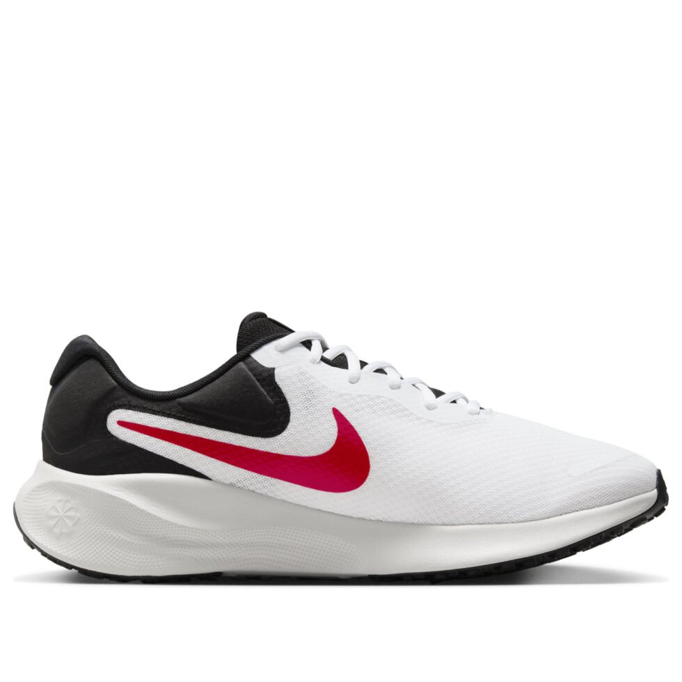 Nike Revolution 7 'White Black Photon Dust Fire Red' FB2207-102 - Image 2