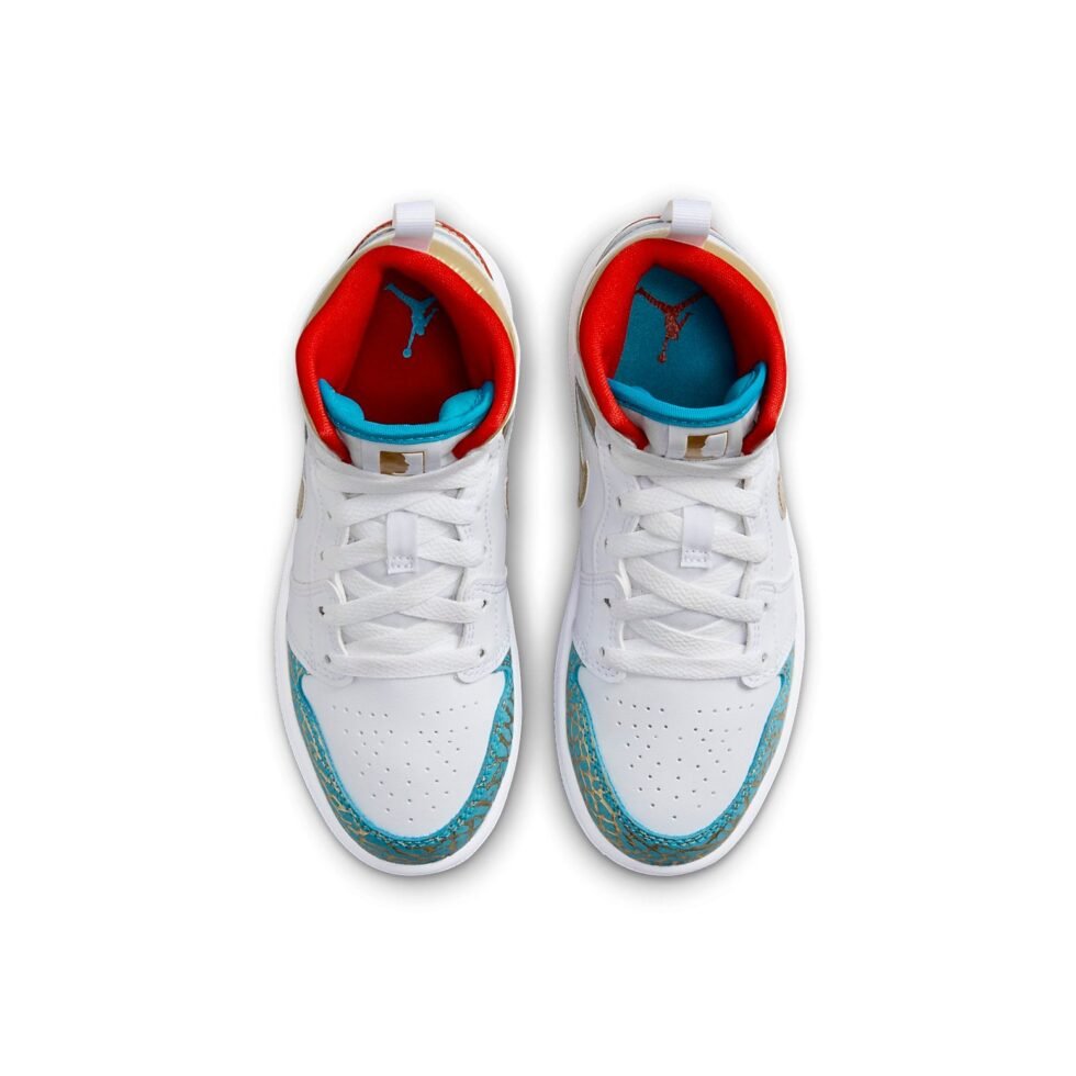 (PS) Air Jordan 1 Mid 'NC to Chi' FB2210-100 - Image 4