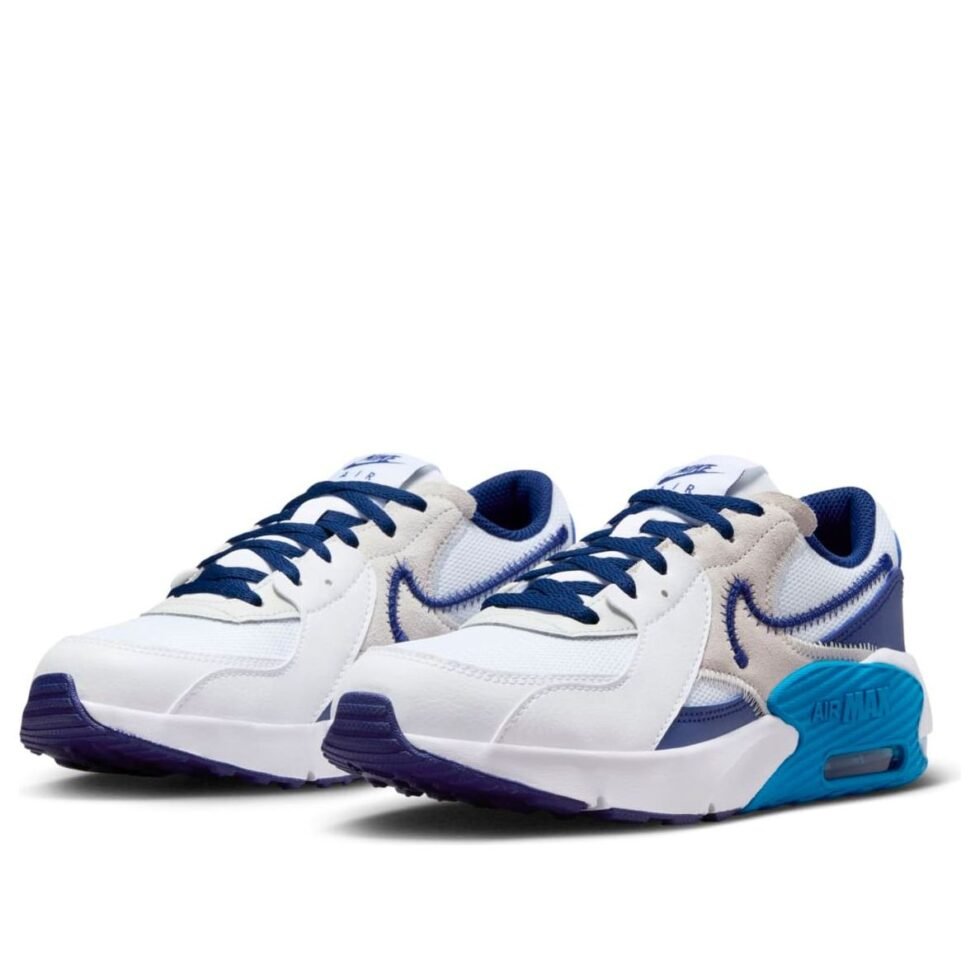 (GS) Nike Air Max Excee 'White Deep Royal Blue' FB3058-100 - Image 3