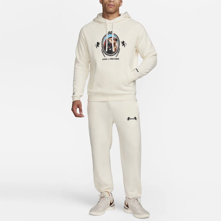 Nike Lebron Pullover Fleece Hoodie 'Phantom Heather Black' FB7124-027 - Image 3