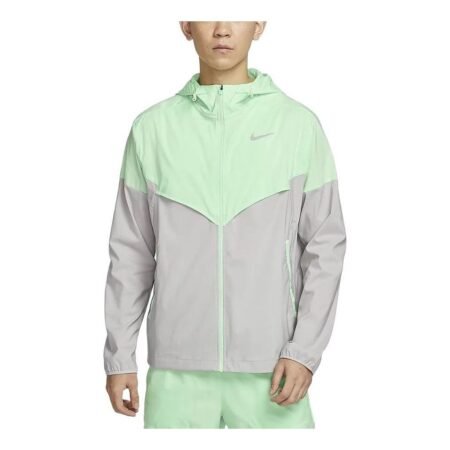 Nike Windrunner Repel Waterproof Running Jacket (Asia Sizing) 'Green Grey' FB7541-376