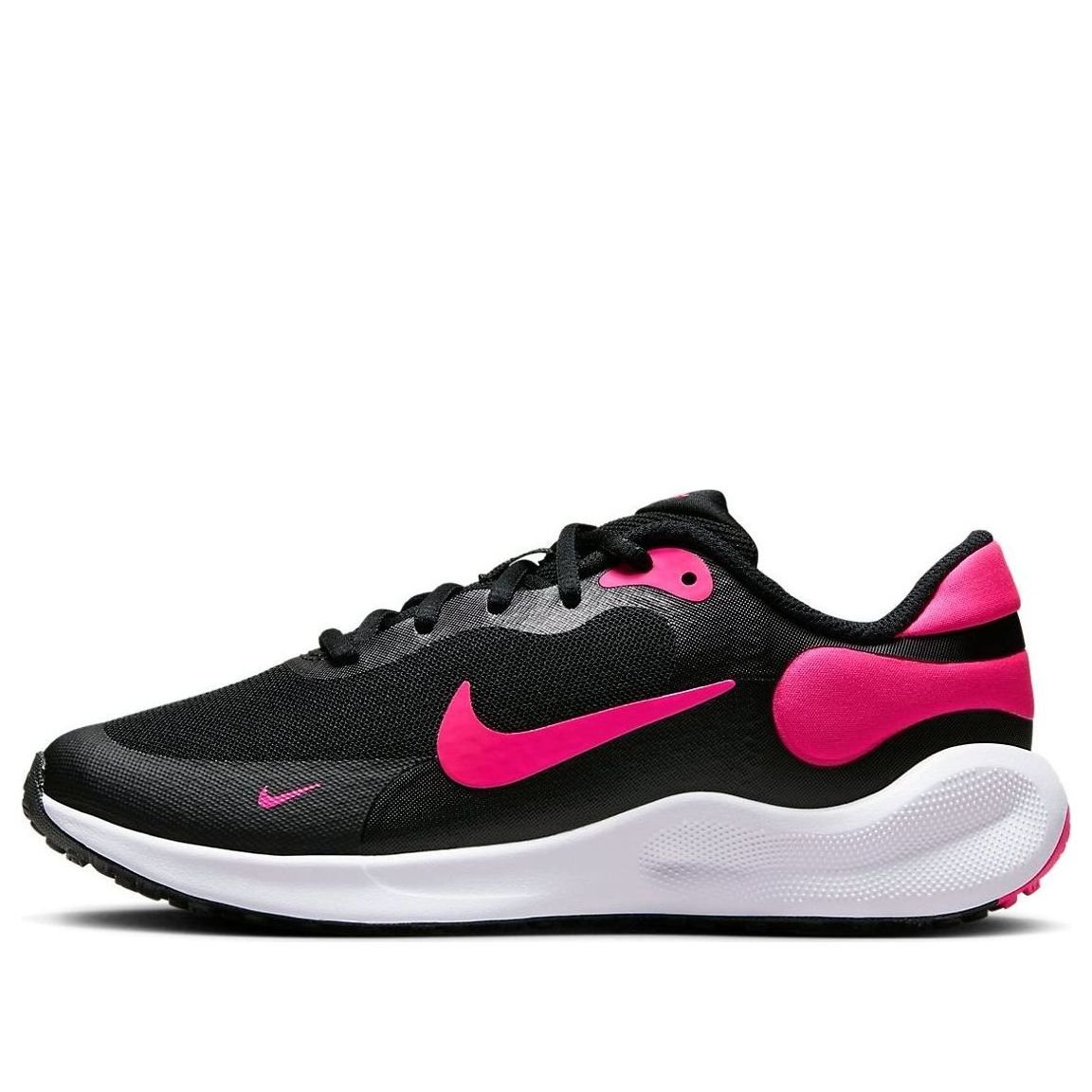 (GS) Nike Revolution 7 'Black Hyper Pink' FB7689-002