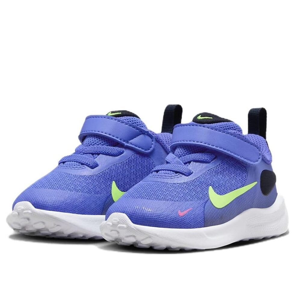 (TD) Nike Revolution 7 'Ultramarine Lime Blast' FB7691-500 - Image 3
