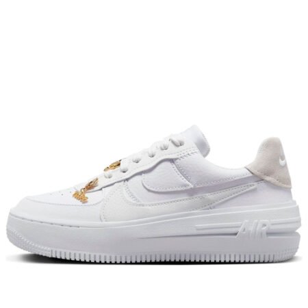(WMNS) Nike Air Force 1 Low Plt Af Orm Bling 'White Metallic Gold Summit White' FB8473-100