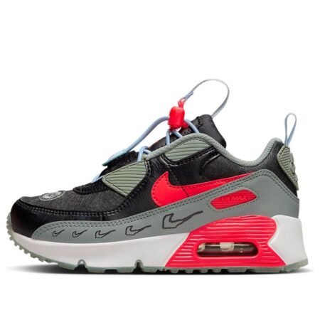 (PS) Nike Air Max 90 Toggle SE 'Black Green Bright Crimson' FB9115-001
