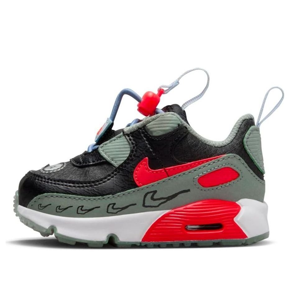 (TD) Nike Air Max 90 Toggle SE 'Black Green Bright Crimson' FB9116-001