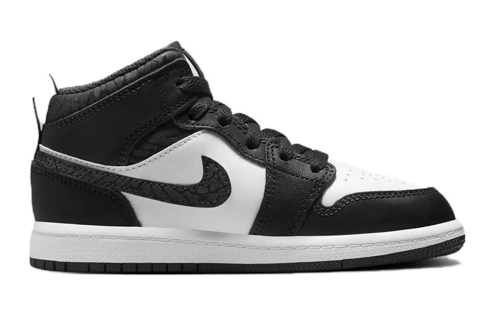 (PS) Air Jordan 1 Mid SE 'Panda Elephant' FB9910-001 - Image 3