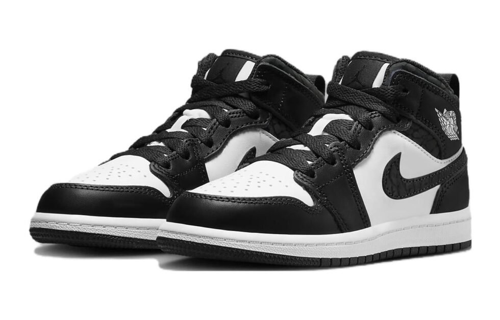(PS) Air Jordan 1 Mid SE 'Panda Elephant' FB9910-001 - Image 4