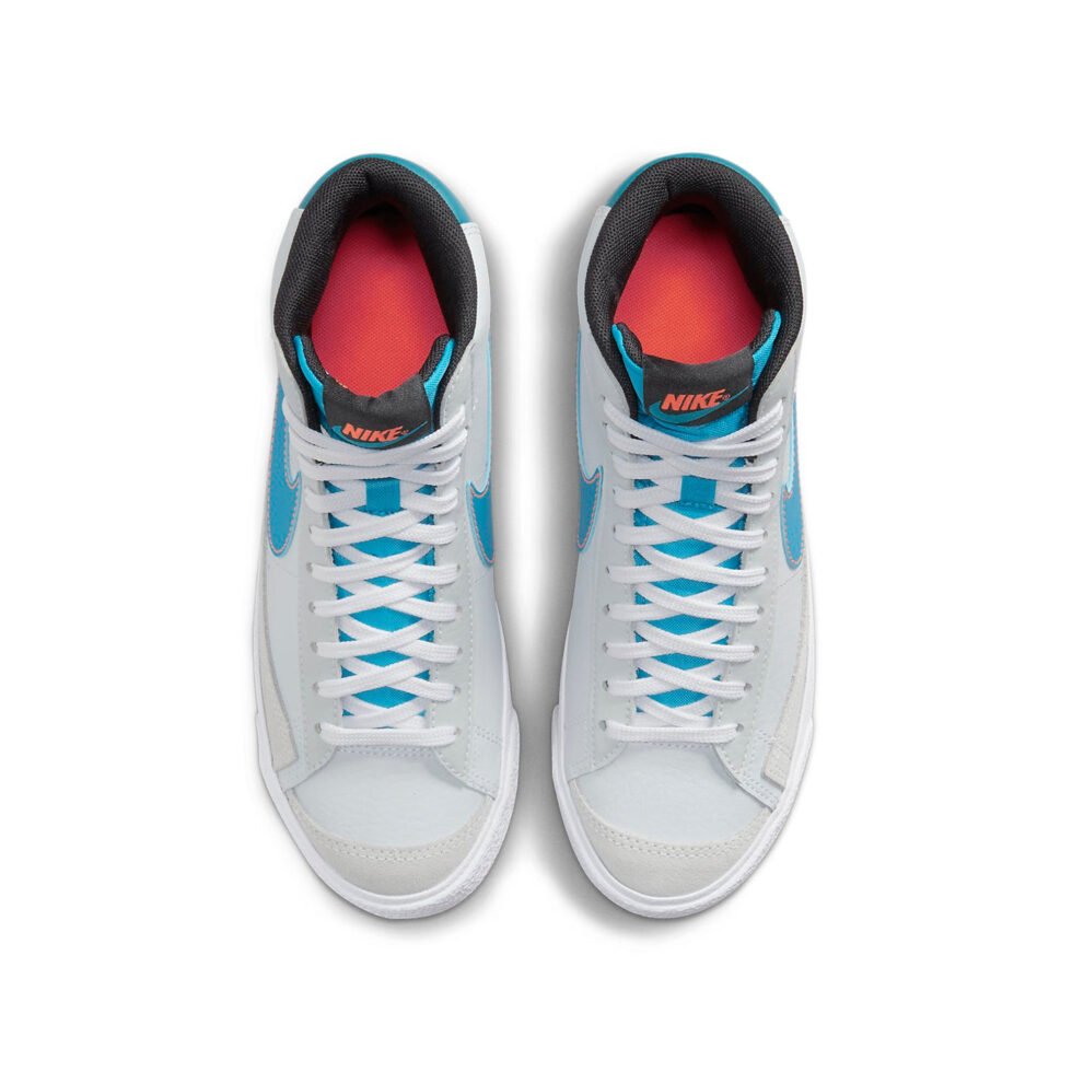 (GS) Nike Blazer Mid '77 'Gray Blue' FD0297-001 - Image 4