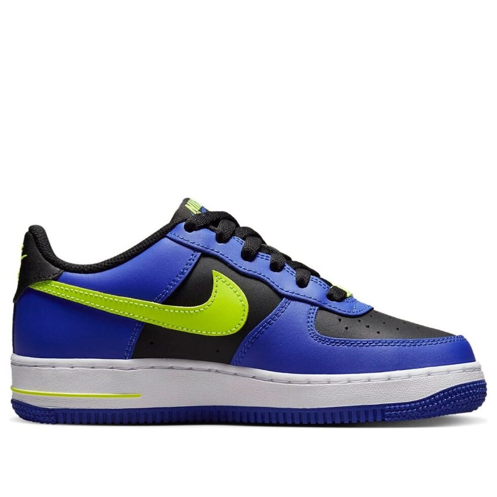 (GS) Nike Air Force 1 Low LV8 'Racer Blue Volt' FD0302-400 - Image 2